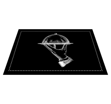Tischsets originell elegante servierhand - TenStickers