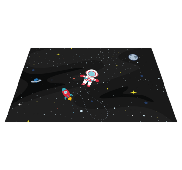 Tischset kinder astronaut und rakete - TenStickers