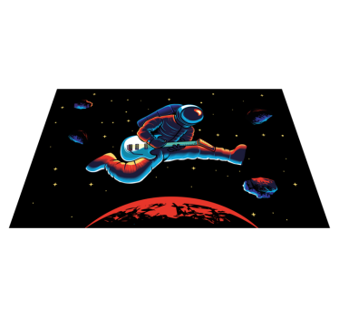 Tischsets originell astronaut mit gitarre - TenStickers
