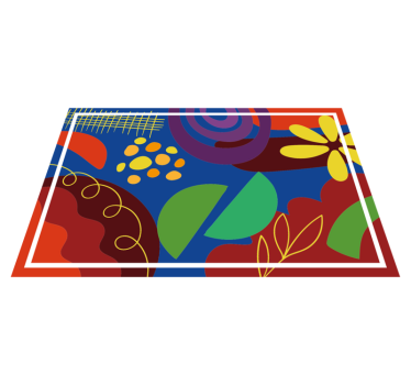Tischsets originell mit auffälligen geometrischen motiven - TenStickers