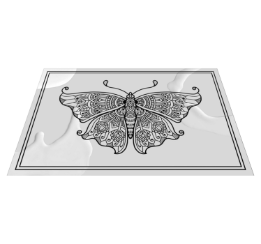 Tischsets originell mit filigranem schmetterlingsmuster - TenStickers