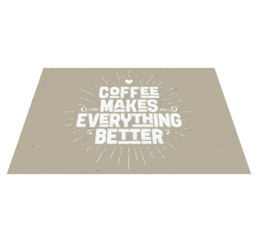 Tischset text mit kaffee motivationsspruch - TenStickers