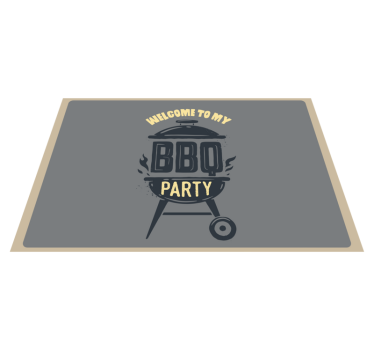 Tischset Text willkommen zu meiner bruderparty - TenStickers