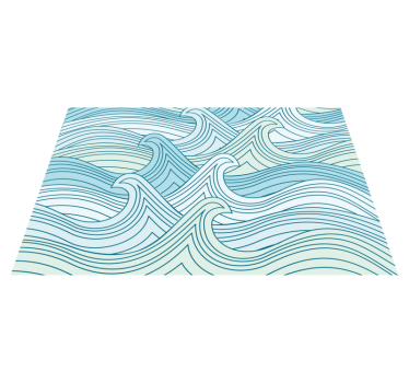 Tischset textur mit geschwungenem linienmuster - TenStickers