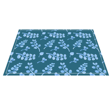 Tischset textur mit botanischem blattelement - TenStickers