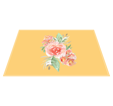 Tischsets originell mit floralem muster - TenStickers