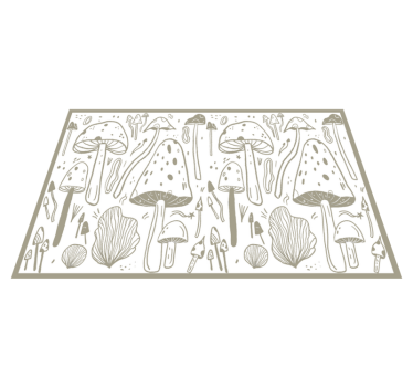 Tischsets originell pilz natur elemente - TenStickers