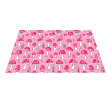 Tischsets originell mit lebhaftem pilzmuster - TenStickers