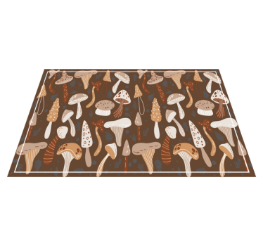 Tischsets originell mit pilzmuster oberfläche - TenStickers