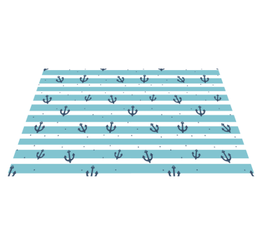 Tischsets originell mit ankerstreifen muster - TenStickers