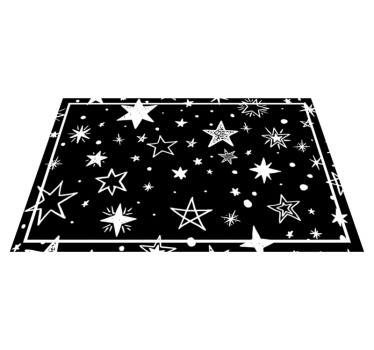 Tischset kinder mit sternennacht muster - TenStickers