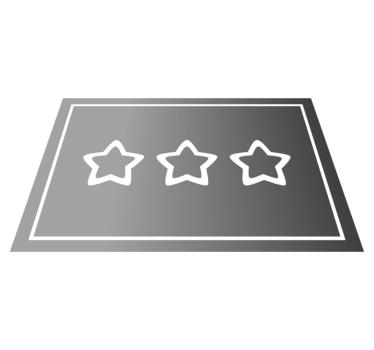 Tischset modern mit sternebewertungssystem - TenStickers
