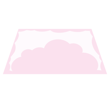 Tischset kinder mit wolkenmotiv hintergrund - TenStickers