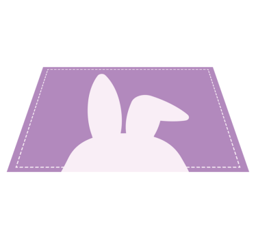 Kinder Tischset Süße hasenohren - TenStickers