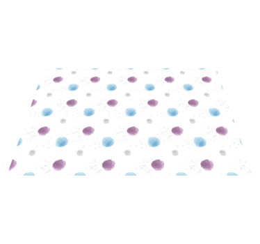 Tischset textur bunte punktkreise - TenStickers