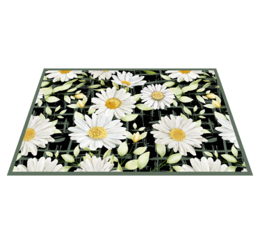 Tischsets originell mit floralen gänseblümchen-muster - TenStickers