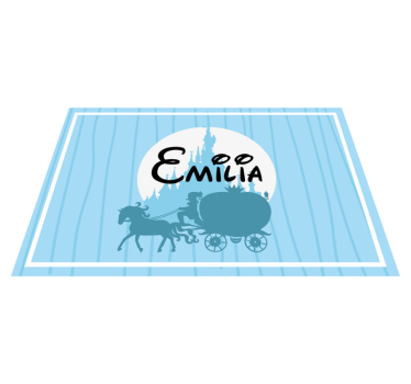 Tischset kinder mit pferdekutsche design - TenStickers