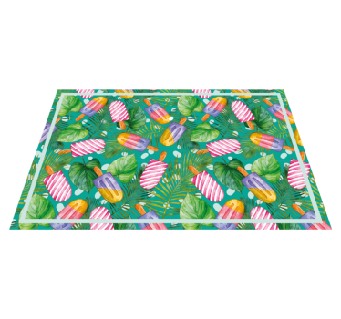 Tischsets originell mit bunten eis am stiel - TenStickers