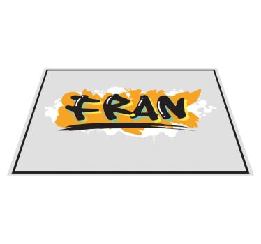 Platzset mit Namen Bunte graffiti im urbanen stil - TenStickers