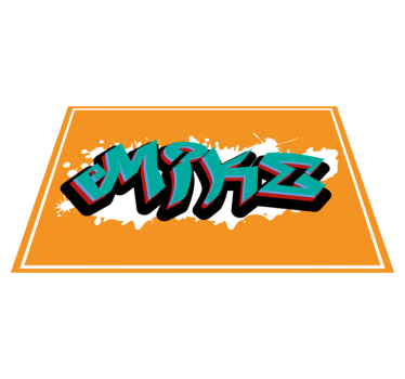Platzset mit Namen König graffiti im wilden stil - TenStickers