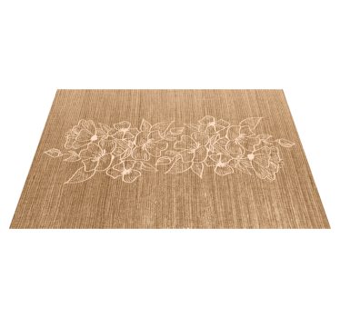Tischset textur mit floral geprägter oberfläche - TenStickers