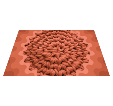 Tischset textur mit strukturiertem blattmotiv - TenStickers