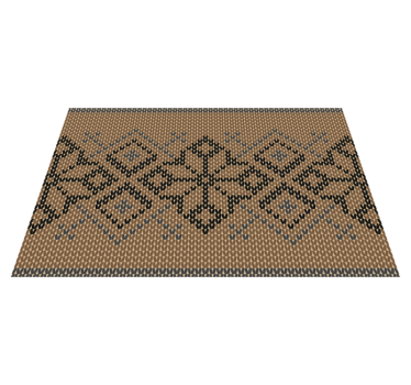 Tischset textur geometrisches muster mit kontrast - TenStickers