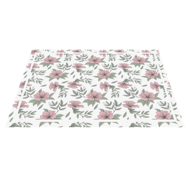Tischsets originell mit floraler elementkomposition - TenStickers
