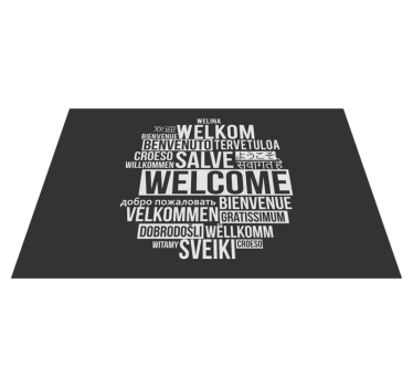 Platzset Spruch Willkommenskreis - TenStickers