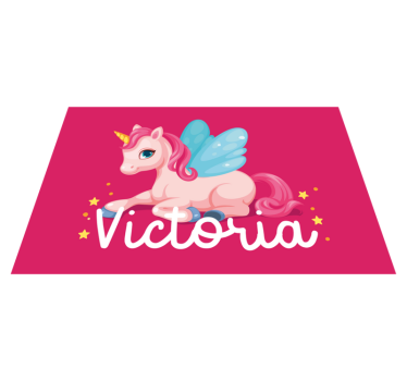 Tischset kinder mit verspielter einhorn-illustration - TenStickers