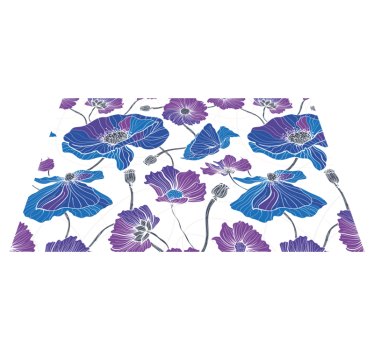 Tischset textur mit lebhaftem botanischen muster - TenStickers