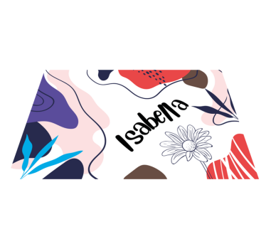 Platzset mit Namen Bunte abstrakte mit Farben - TenStickers