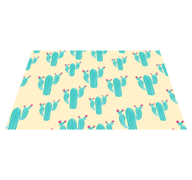 Tischsets originell mit kaktus-muster freude - TenStickers