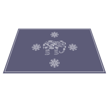Tischsets originell mit elefantenmuster - TenStickers