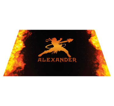 Tischsets originell mit furchtloser krieger-silhouette - TenStickers