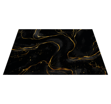 Platzset modern Schwarzer und goldener marmor - TenStickers