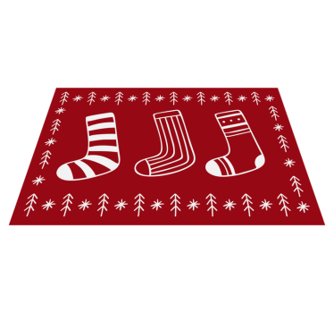 Platzset Weihnachten Weihnachtsschmuck stickerei - TenStickers