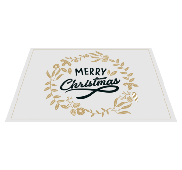 Tischset weihnachten mit festlichem weihnachtskranz - TenStickers