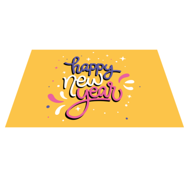 Tischset weihnachten mit neujahrs-schriftzug - TenStickers