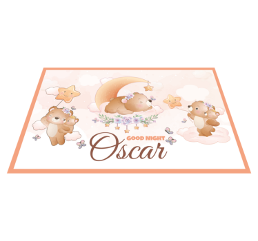 Tischset kinder bären mit sternen - TenStickers