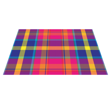 Tischset textur buntes karomuster - TenStickers