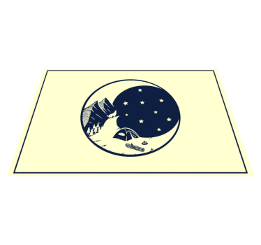 Tischsets originell berg-camping-szene - TenStickers