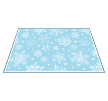 Tischset weihnachten mit schneeflockenmuster - TenStickers
