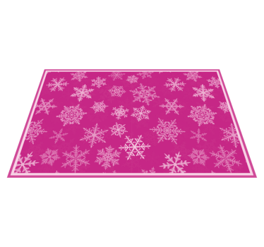 Tischset weihnachten mit schneeflockenstruktur - TenStickers