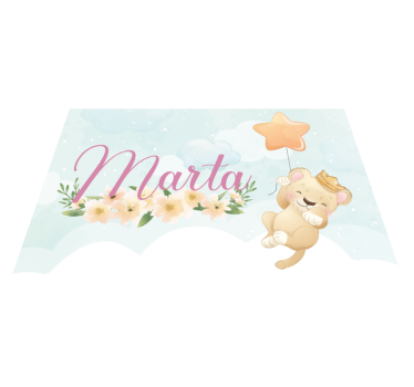 Tischset kinder süßer löwe mit ballon - TenStickers