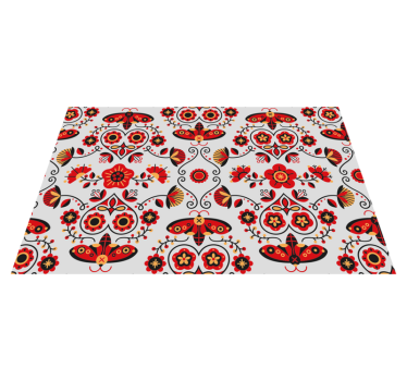 Tischsets originell mit lebendiger blumenkomposition - TenStickers