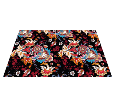 Tischsets originell florale emblem eleganz - TenStickers