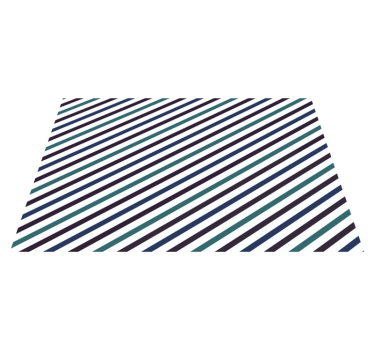 Platzset modern Blaue diagonale Streifen - TenStickers