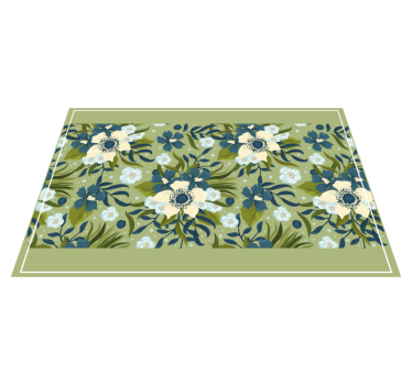 Tischset textur mit floralem muster hintergrund - TenStickers