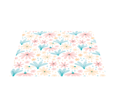 Tischsets originell mit buntem blumenmuster - TenStickers